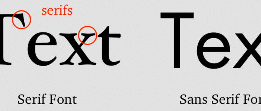 How To Choose The Best Between Serifs Fonts And Non-Serifs Fonts.