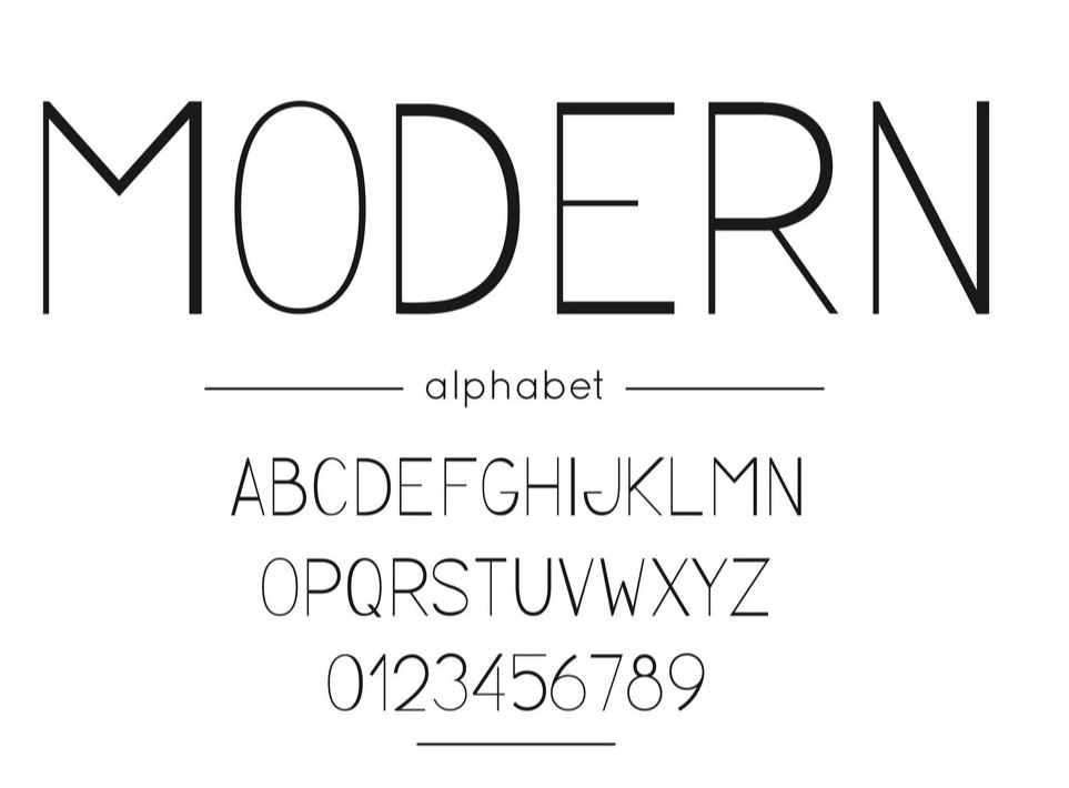 Characteristics of Modern Fonts You Need To Know.